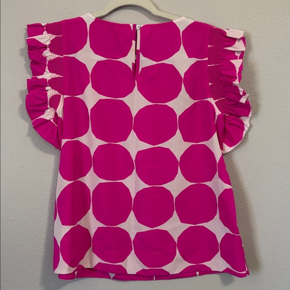 Pink Ruffle Sleeve Top - Picture 2 of 2